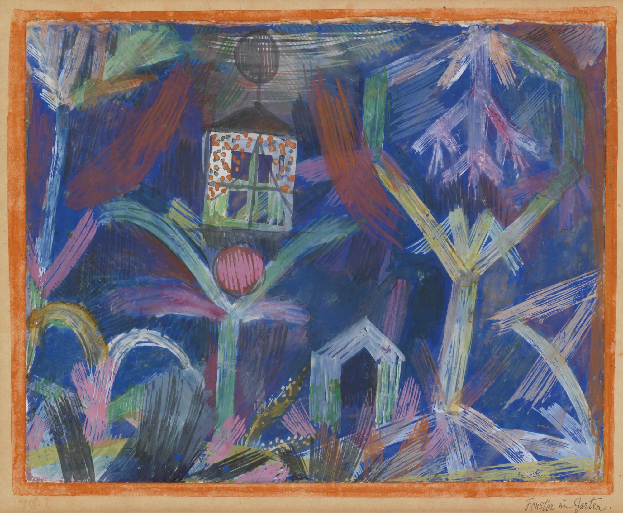FENSTER IM GARTEN (WINDOW IN THE GARDEN) by Paul Klee, 1918