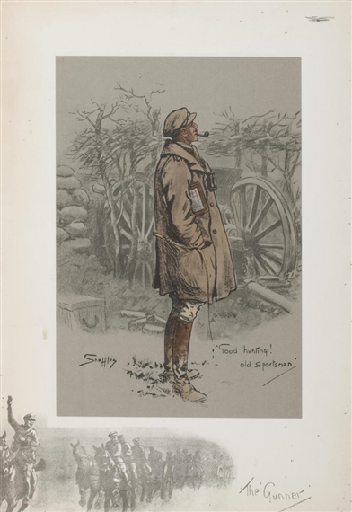 (2) The Bonnie Blue Bonnets Frae Ower The Border; The Gunner by Charles Johnson Payne, 1916