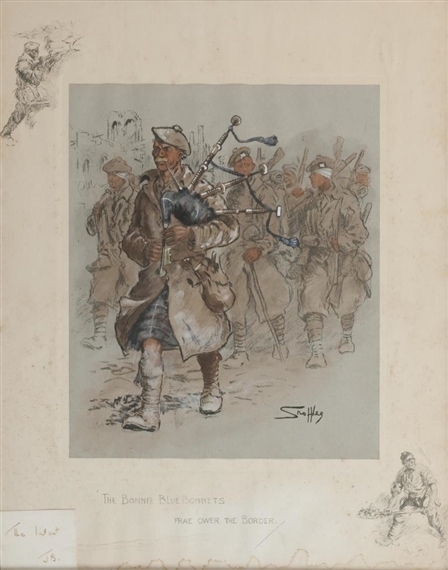 The Bonnie Blue Bonnets Frae Ower The Border by Charles Johnson Payne, 1915