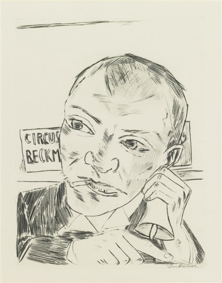 Der Ausrufer by Max Beckmann, 1921