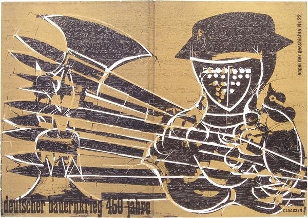 Artwork by HAP  Grieshaber, Der Engel der Geschichte Nr. 22, Made of woodcuts