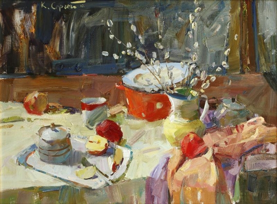 Sergey Kovalenko | The breakfast table | MutualArt