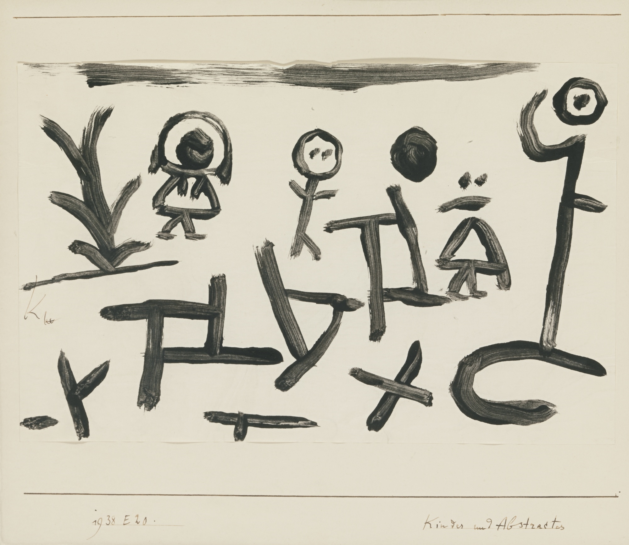 KINDER UND ABSTRACTES (CHILDREN AND ABSTRACTIONS) by Paul Klee, 1938