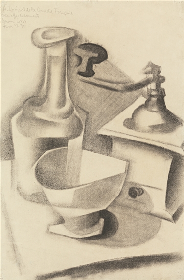 藤田嗣治、【Nature morte a la theiere】 Juan Gris | Nature morte à la théière (1916) | MutualArt