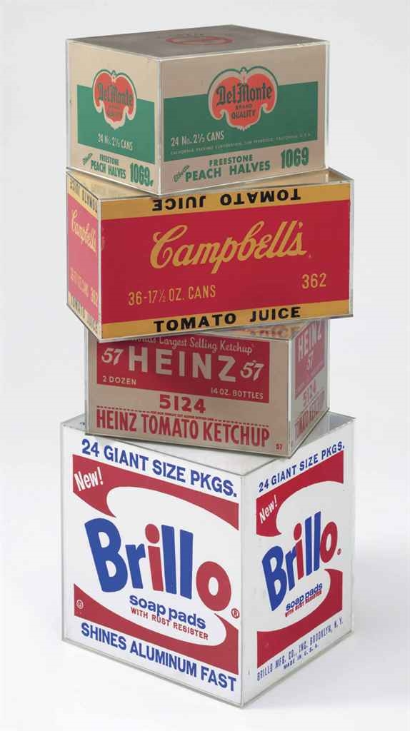 Andy Warhol Brillo Box, Campbell's Tomato Juice Box, Heinz Tomato