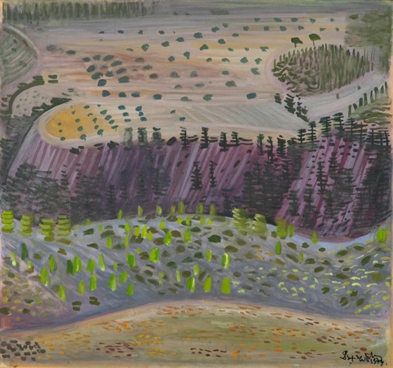 2 works; Two landscapes by Valias Semertzidis, 1976, 1974