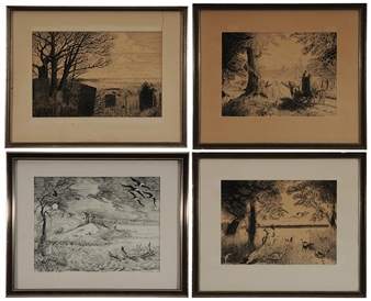 landscapes with architecture - Ludwig Kempe