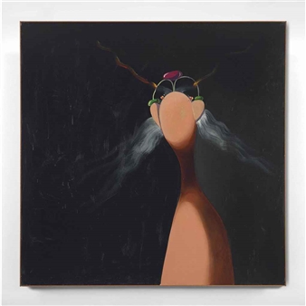 George Condo | Nude Homeless Drinker (1999) | MutualArt