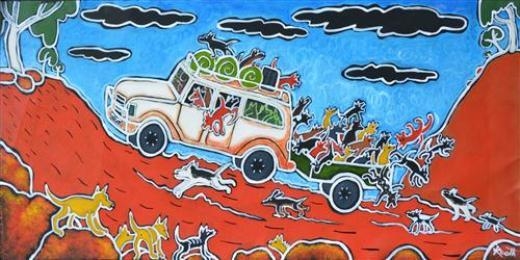 Rooth Robertson | Dog Lady Goes to Town | MutualArt