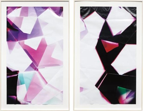 Three Sided Mirrored Pair (BCM), November 24th 2007, Los Angeles, California, Kodak Supra by Walead Beshty, 2008