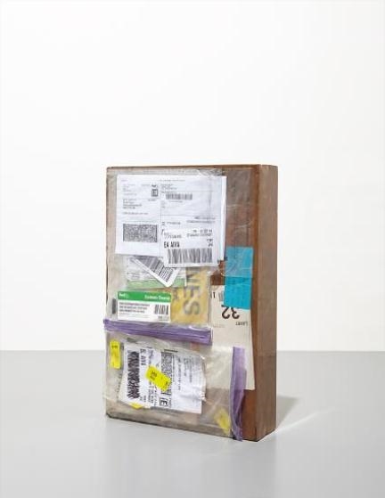 Copper (FedEx® Large Kraft Box ©2005 FEDEX 139751 REV 10/05 SSCC), Standard Overnight, Los Angeles-New York trk#870069766920/867788937067, January 12-13, 2010, (…), International Priority, Doha-London trk#800273501036, July 21-23, 2013, (…), Priority Overnight, Los Angeles-Long Island City trk#770861866336, August 18-20, 2014, Standard Overnight, Long Island City-New York trk#771253660128,... by Walead Beshty, 2010-2014