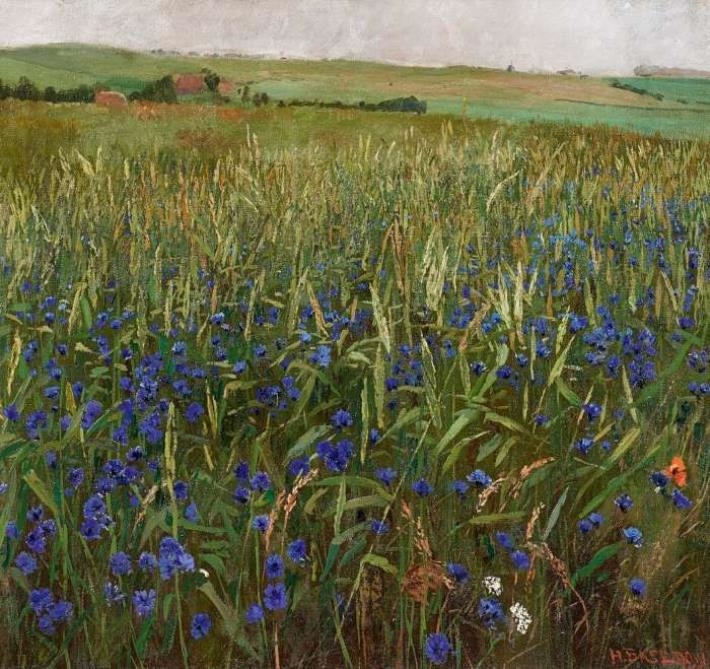 Artwork by Heinrich Basedow the Younger, Bluebottles, Made of Oil on canvas