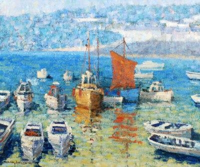 Boats, St Ives by David Rylance