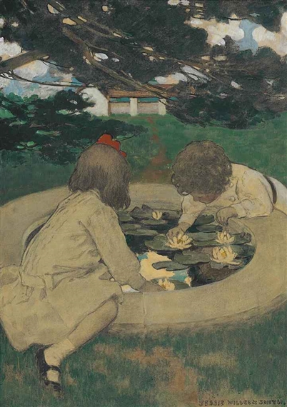 The Lily Pool by Jessie Willcox Smith, circa 1903