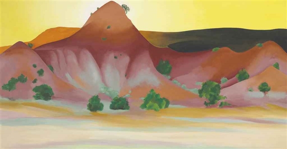 Hills and Mesa to the West by Georgia O'Keeffe, 1945