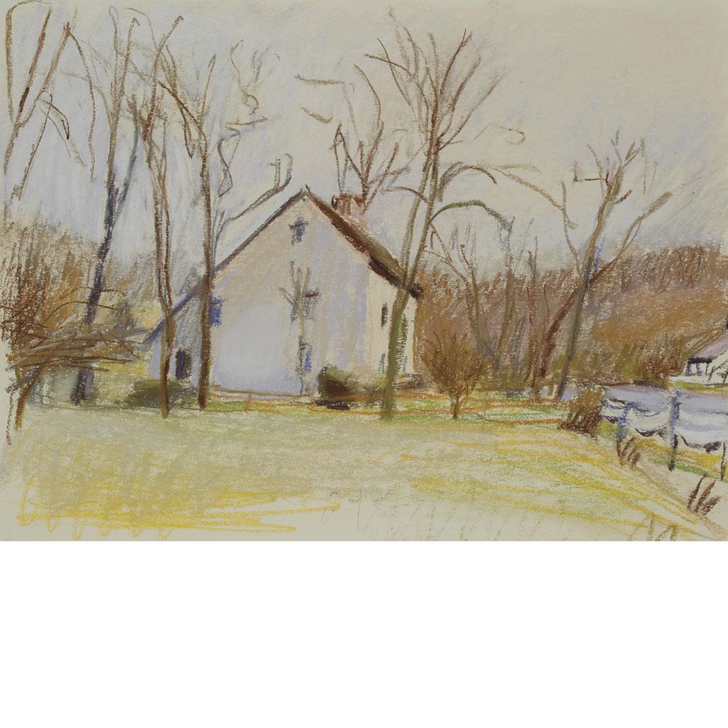 Wolf Kahn The Thompson House in Setauket (1984) MutualArt