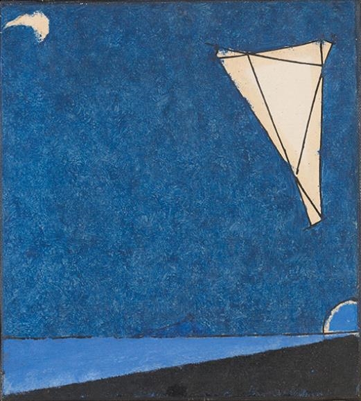 Artwork by Osvaldo Licini, Notturno, Made of Oil on paper on canvas