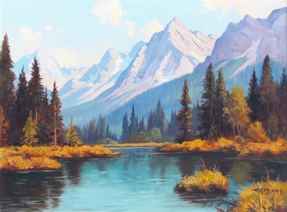 IN THE SELKIRK MTS by Roland Gissing, 1956
