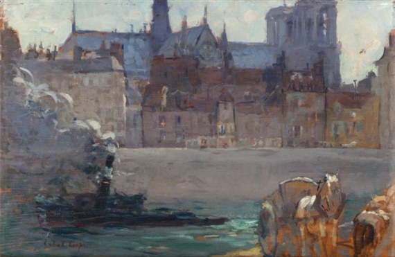 Notre Dame from the Seine, Paris by Colin Campbell Cooper