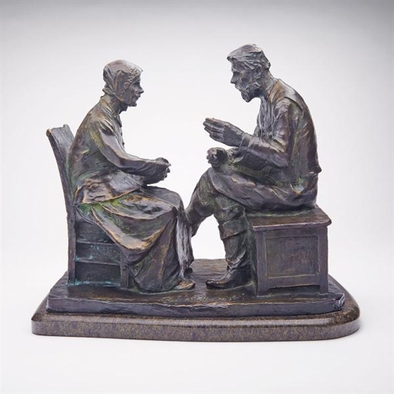 LE VIEUX / LA VIEILLE by Alfred Laliberté