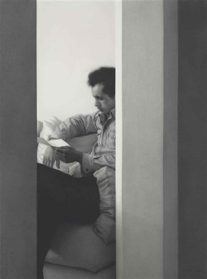 Man Reading a Letter by Claudio Bravo, 1975