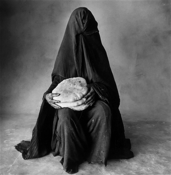 Woman with Three Loaves, Morocco by Irving Penn, 1971