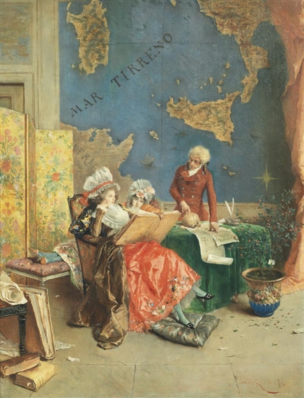 The Phrenologist. by Lucius Rossi, 1874