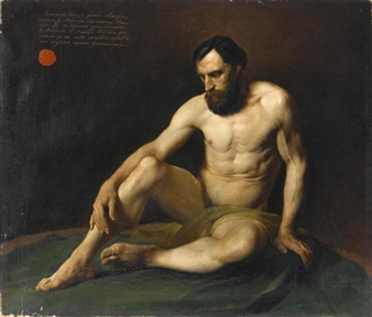 Male nude - Nikolai Ge