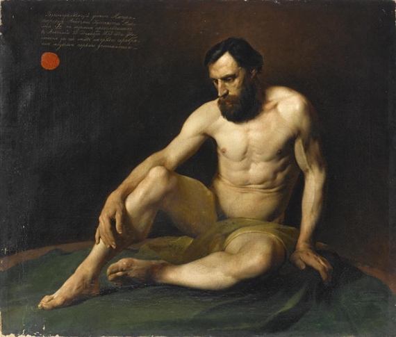 Male nude - Nikolai Ge