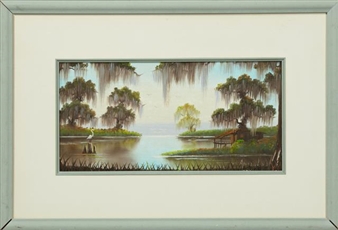 Bayou Scene with Cabin - Amanda Loo