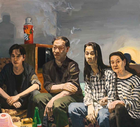 Sons by Liu Xiaodong, 1995