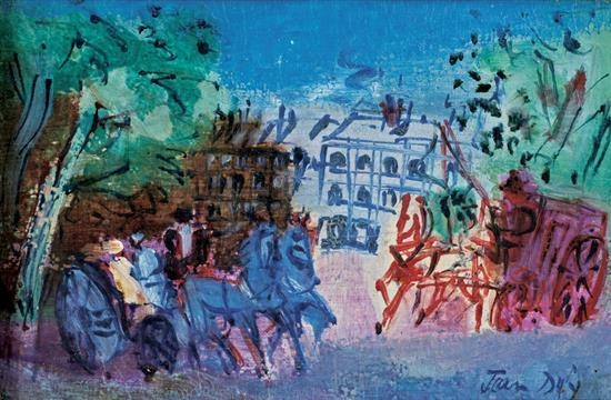 Calèches près du bois de Boulogne