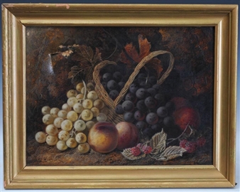 Still Life with Basket of Fruit - George Claire