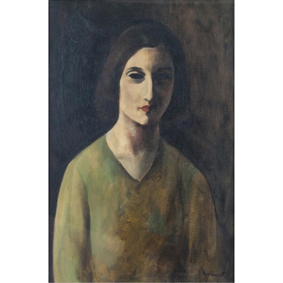 HEAD OF A WOMAN by Jacob Kramer