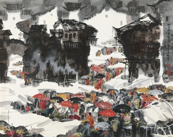MARKET IN XIANGXI by Xu Xi, 2000