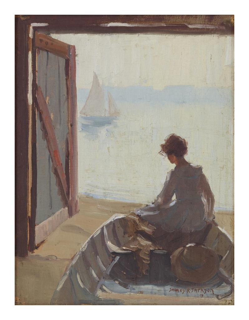 James R. Jackson | Waiting (1919) | MutualArt