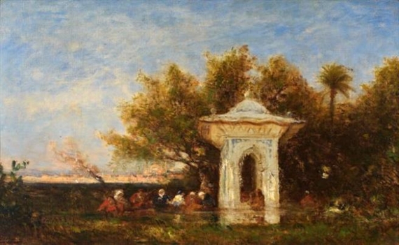 FONTAINE DE LA SULTANE MIHRISAH, EAUX DOUCES D'ASIE by Félix Ziem