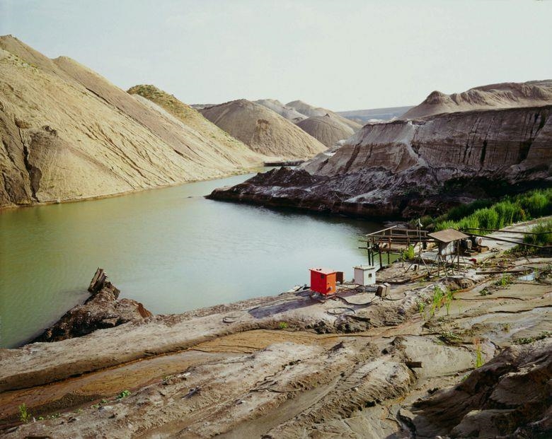 Artwork by Inge Rambow, WÜSTUNGEN BEI KNAUTHAIN, SACHSEN, Made of Ilfochrome contact print. Ilfochrome Classic paper