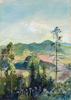 Burg Hochosterwitz by Oskar Laske, 1930