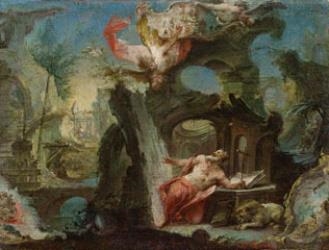 The Vision of Saint Jerome by Johann Wolfgang Baumgartner