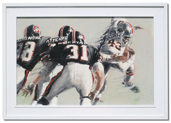 Former Houston Gamblers, Tampa Bay Bandits, and NFL San Diego Chargers Star Running Back Gary Anderson, by Nathan Solano