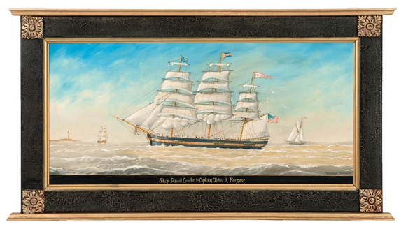 Ship David Crockett Captain John A. Burgess by Fred Tordoff