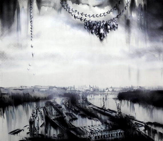 Winter harbor II by Lucia Tallová, 2014