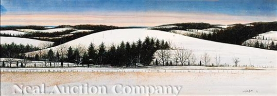 Valley Series Winter Light by William Dunlap, 1983