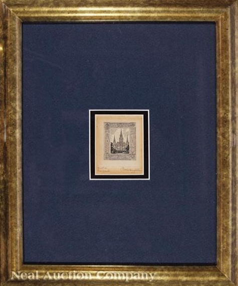 St. Louis Cathedral, Jackson Square, Old New Orleans by Morris Henry Hobbs