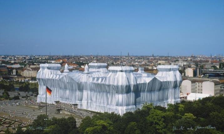Ohne Titel (Wrapped Reichstag) by Wolfgang Volz, 1995