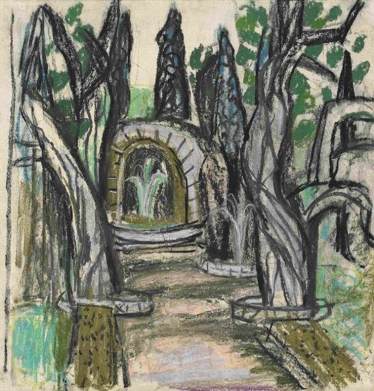 Villa d'Este II by Otto Dix, 1958