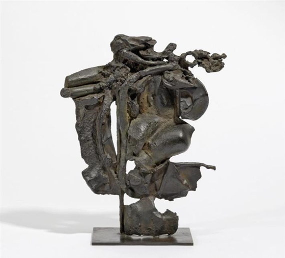 Fremde mit Schlangen und Zöpfen by Rolf Szymanski, 1965