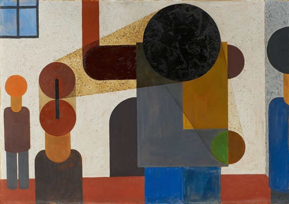 Mann mit Maschinen (Fabrikarbeiter) by Franz Wilhelm Seiwert, 1924