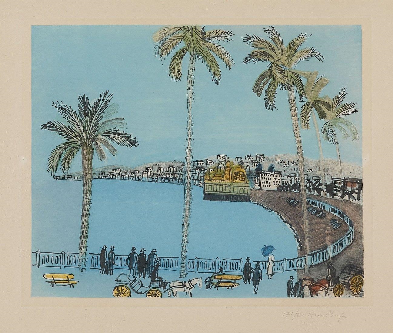 Raoul Dufy La Baie des Anges à Nice (Circa 1950) MutualArt